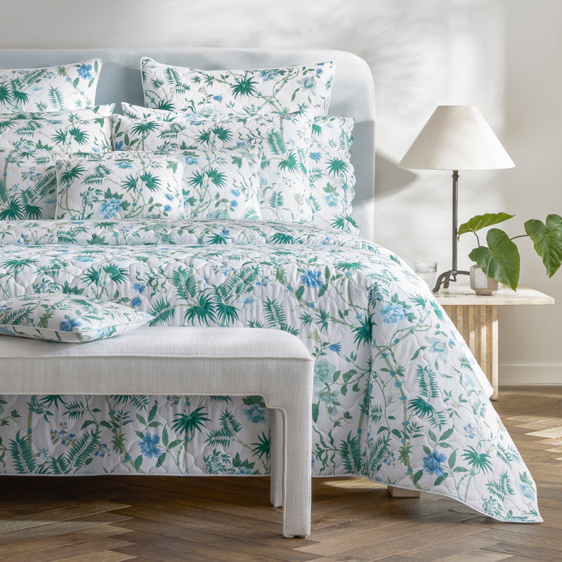 Palmyra Quilt in Emerald - View 2