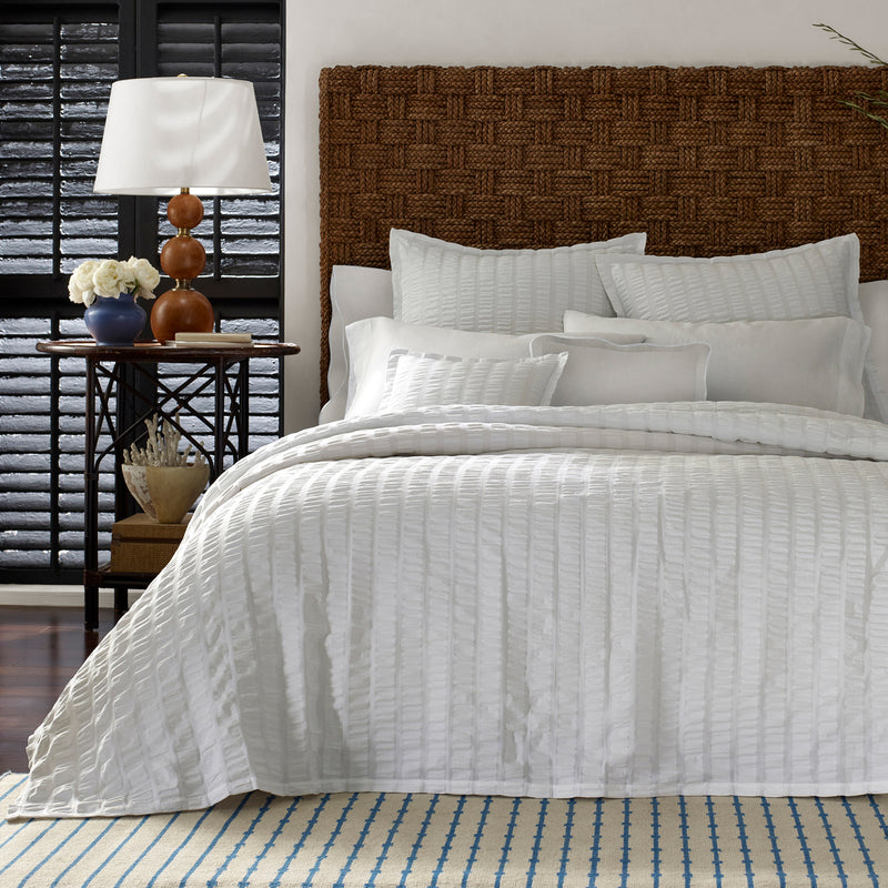 Panama Coverlet in White - View 2