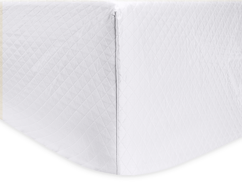 Petra Box Spring Cover in White - View 1