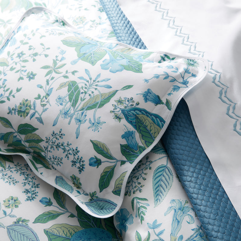 Pomegranate Fitted Sheet in Sea - View 3