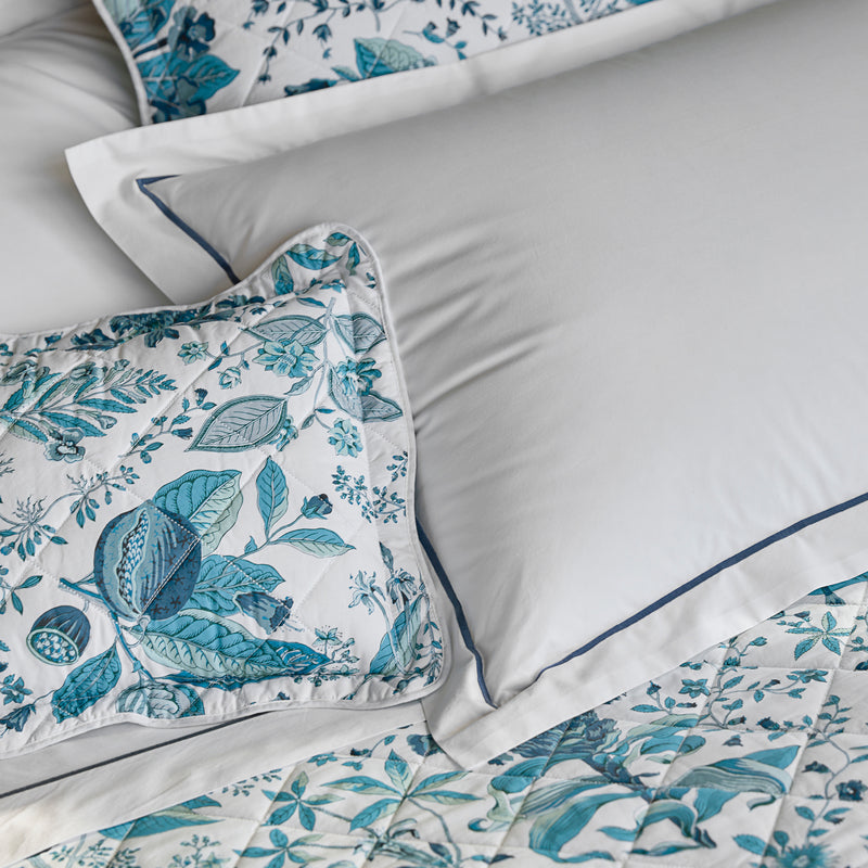 Pomegranate Quilt in Sea - View 4