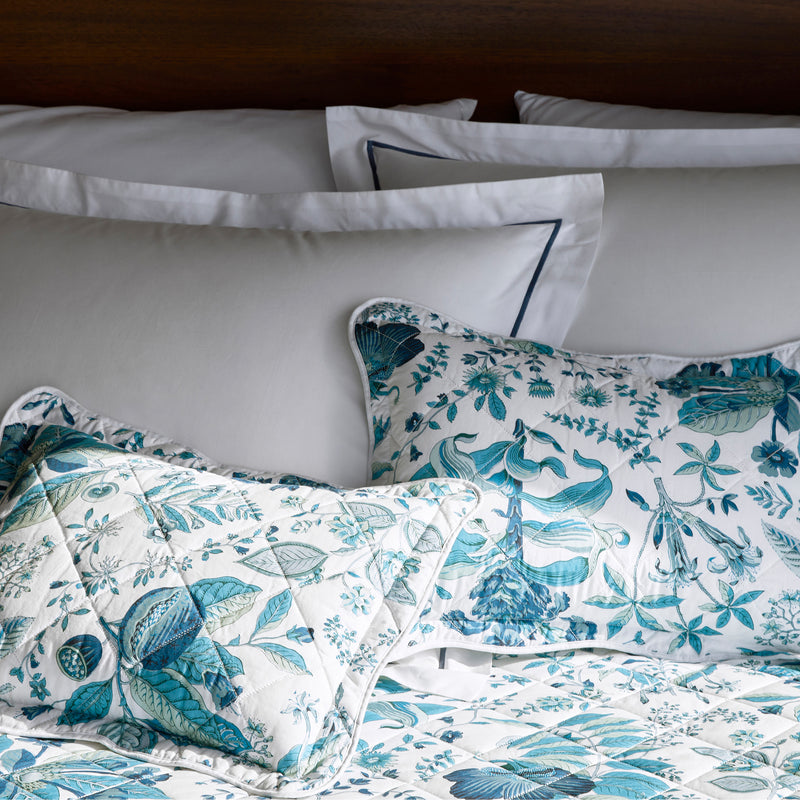 Pomegranate Quilt in Sea - View 2