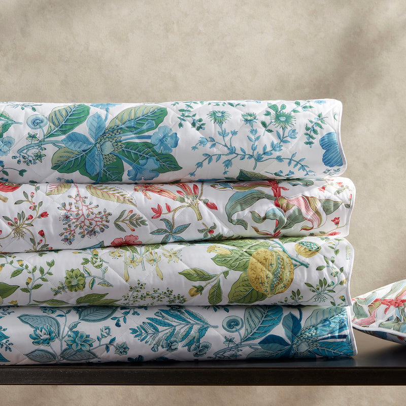 Pomegranate Quilt in Sea - View 1