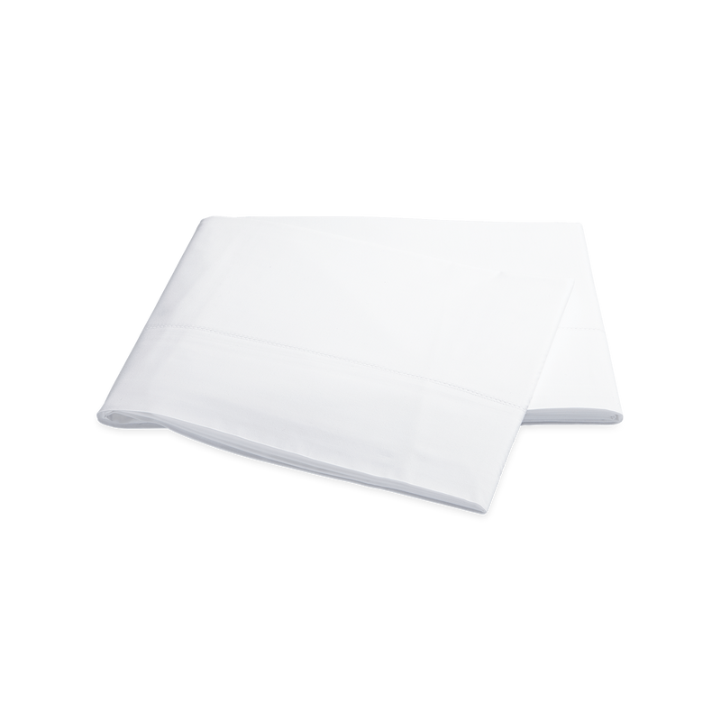 Positano Hemstitch Flat Sheet in White - View 1