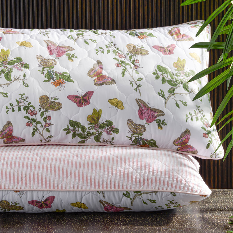 Reversible Lumbar Pillow Cover in Pomegranate Citrus &amp; Gabriel Grass - View 3