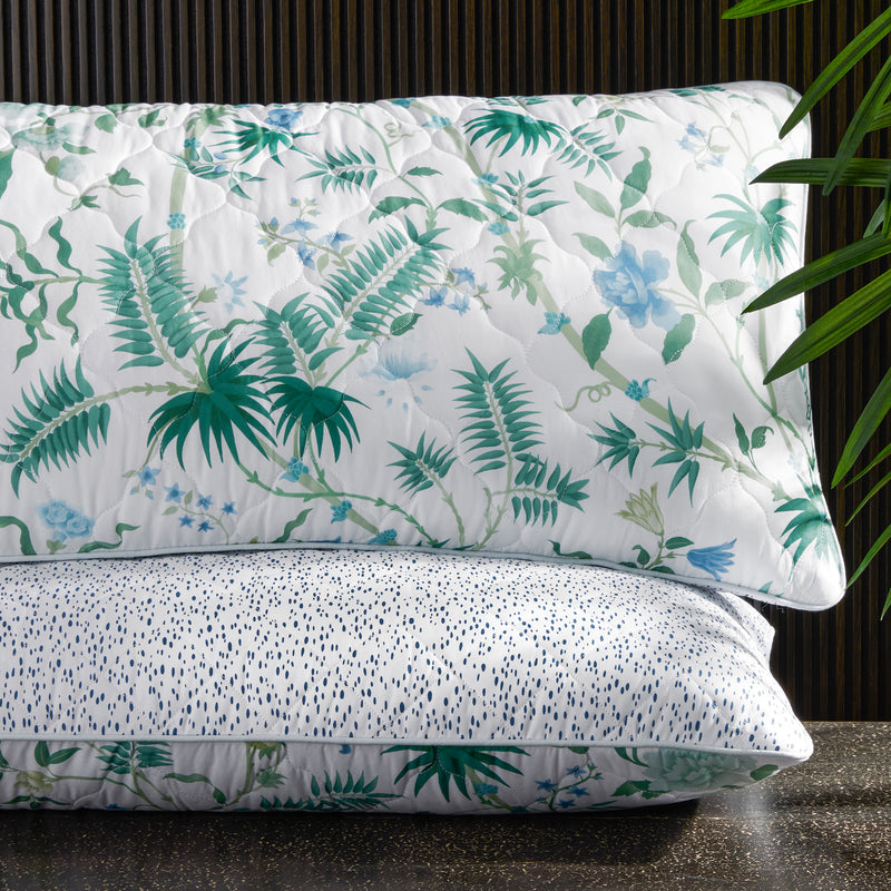 Reversible Lumbar Pillow Cover in Pomegranate Citrus &amp; Gabriel Grass - View 2