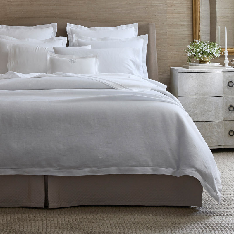 Roman Hemstitch Flat Sheet in White - View 4