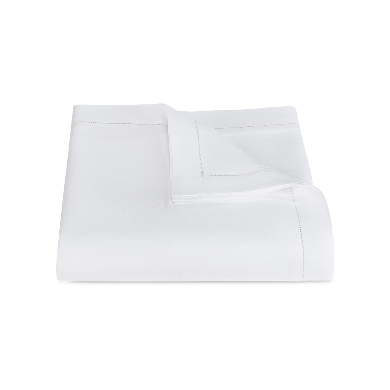 Roman Hemstitch Duvet Cover in White - View 1