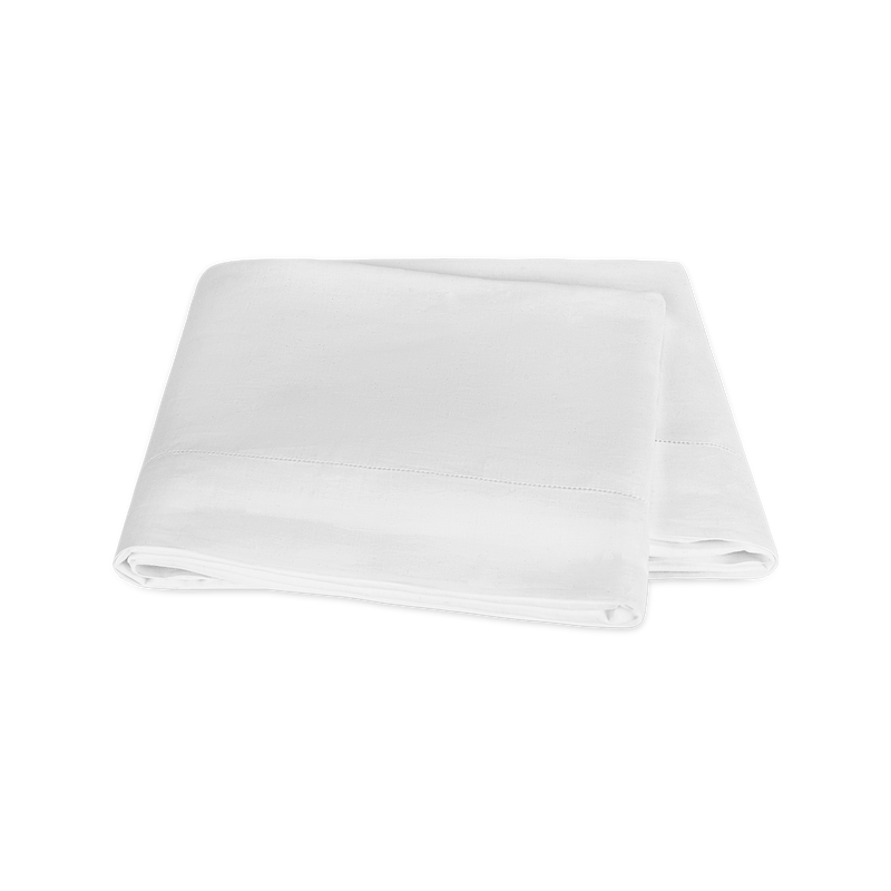 Roman Hemstitch Flat Sheet in White - View 1