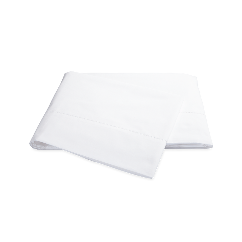 Sierra Hemstitch Flat Sheet in White - View 1