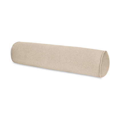 Tan Venus bolster pillow cover.