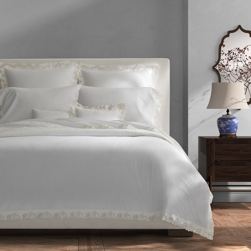 Virginia Duvet Cover in White - View 3
