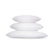 White Chalet pillows, stacked.