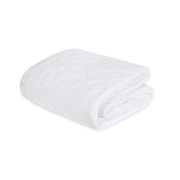White Foundation mattress pad.