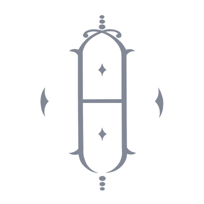 Monogram style 2062, shown as a 1-letter monogram.