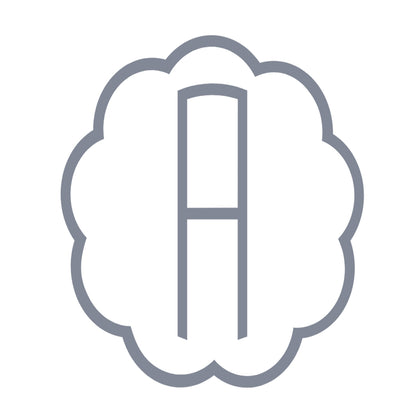 Monogram style 2071, shown as a 1-letter monogram.