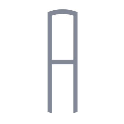Monogram style 2076, shown as a 1-letter monogram.