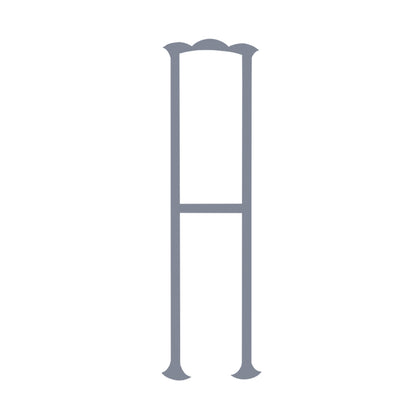 Monogram style 2077, shown as a 1-letter monogram.