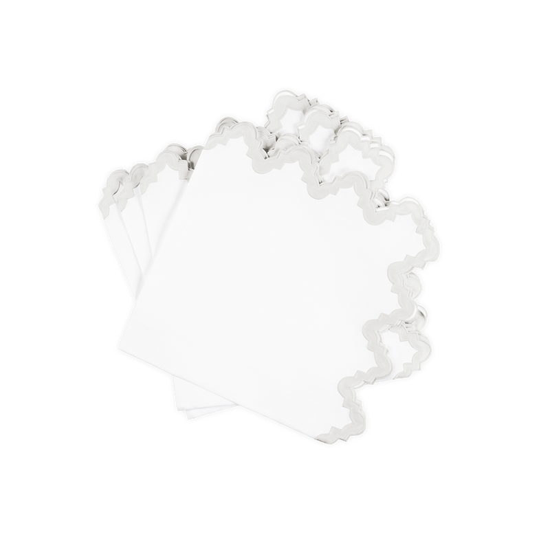 Aziza Napkin - set of 4 in Silver - View 1