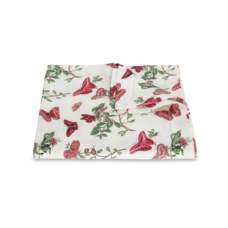 Baudin Butterfly Tablecloth in Ruby - View 1