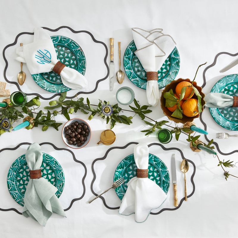 Chamant Placemat - set of 4 in Silver - View 4