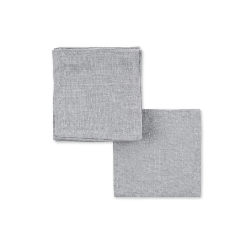 Chamant Cocktail Napkin - set of 12 in Silver - View 1