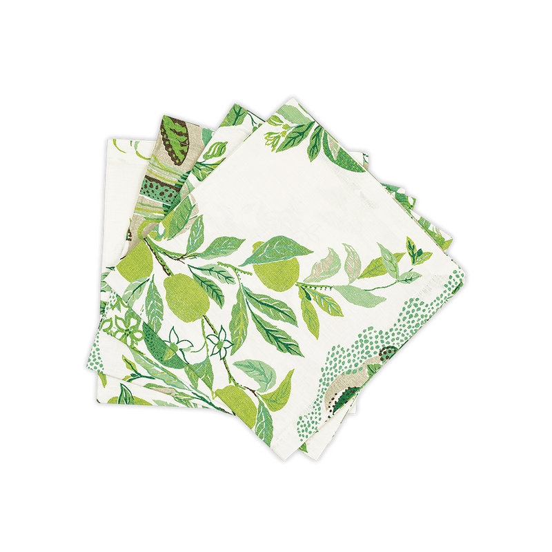 Citrus Garden Napkin - set of 4 in Grass - View 1