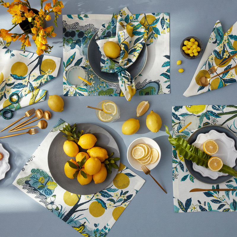 Citrus Garden Napkin - set of 4 in Grass - View 4