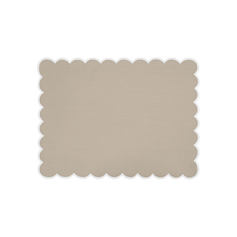 Dakota Placemat - set of 4 in Oat &amp; White - View 1