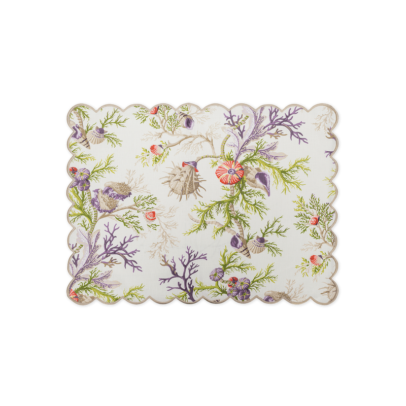 Del Tesoro Placemat - set of 4 in Sea Orchid - View 1
