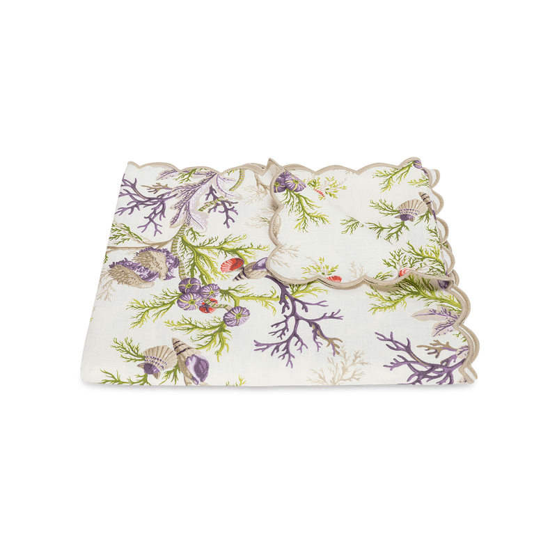 Del Tesoro Tablecloth in Sea Orchid - View 1