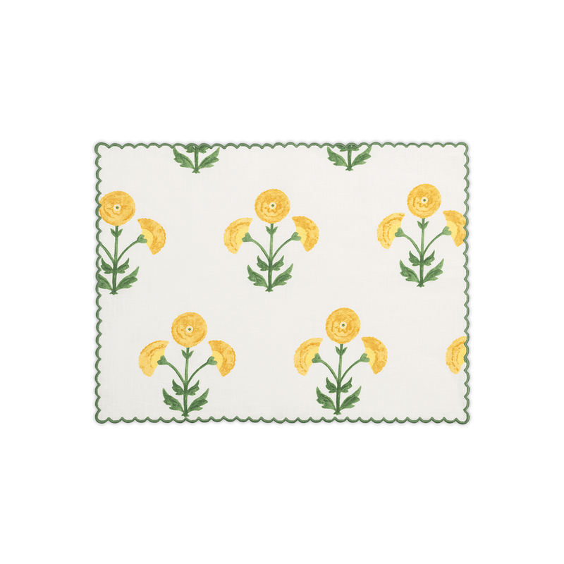 Gisele Placemat - set of 4 in Marigold - View 1
