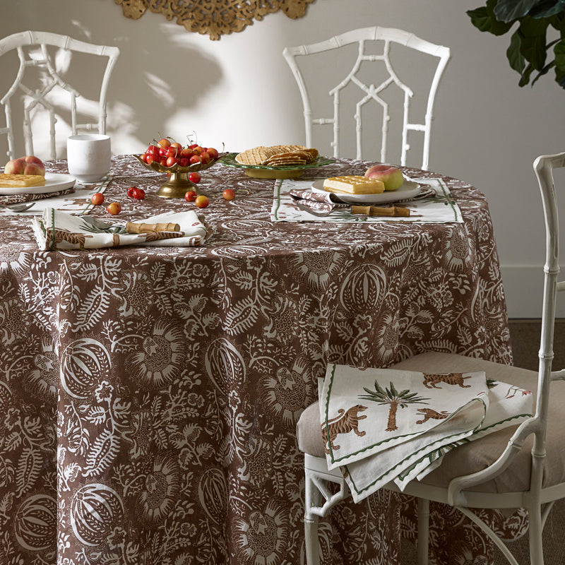 Granada Tablecloth in Chestnut - View 1