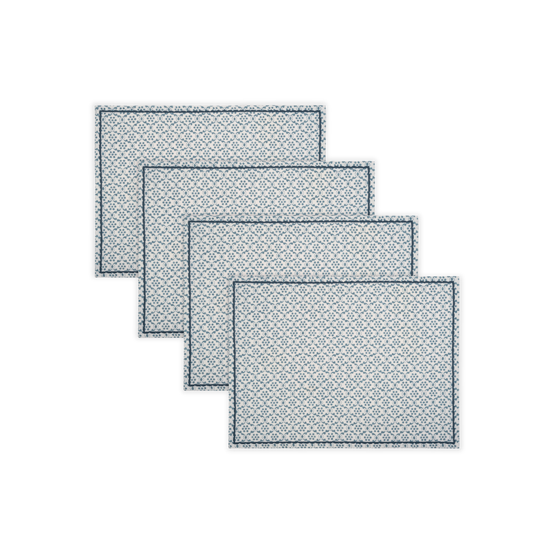 Laksha Placemat - set of 4 in Lapis - View 1