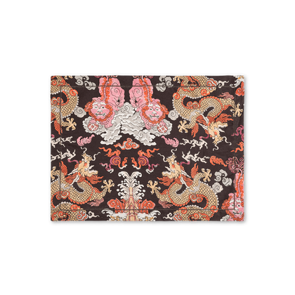 Chocolate persimmon Magic Mountain placemat.