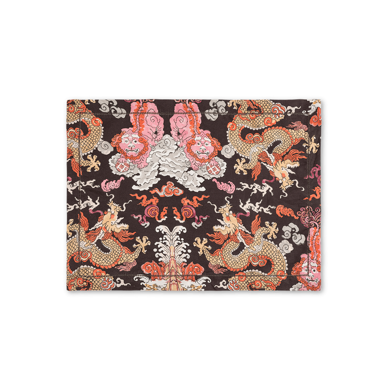 Magic Mountain Placemat - set of 4 in Chocolate Persimmon - View 1