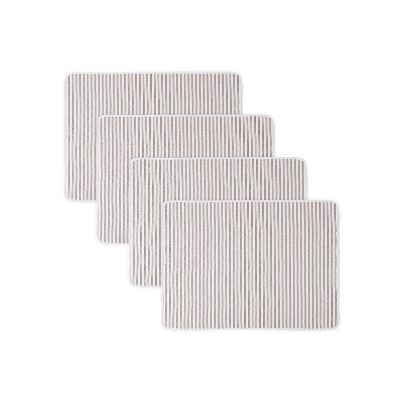 Matteo Placemat - set of 4 in Bark - View 1
