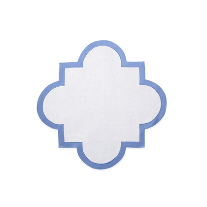 Azure blue Mirasol placemat.