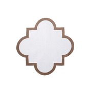 Brown Mirasol placemat.