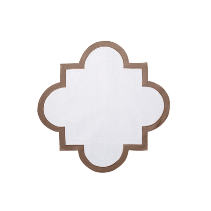 Brown Mirasol placemat.