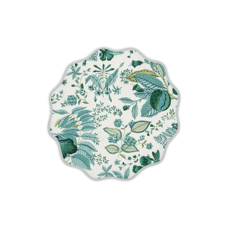 Pomegranate Placemat - set of 4 in Emerald - View 1