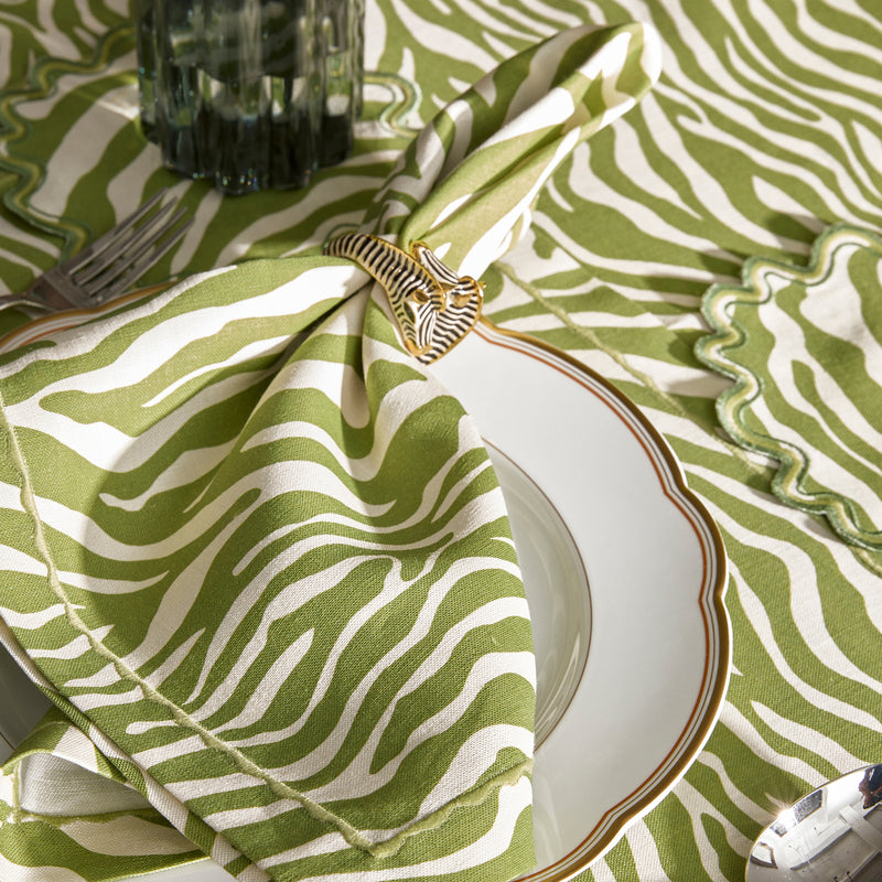 Regine Cocktail Napkin - set of 4 in Coconut - View 4