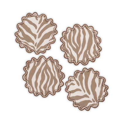 Tan Regine Cocktail napkin.