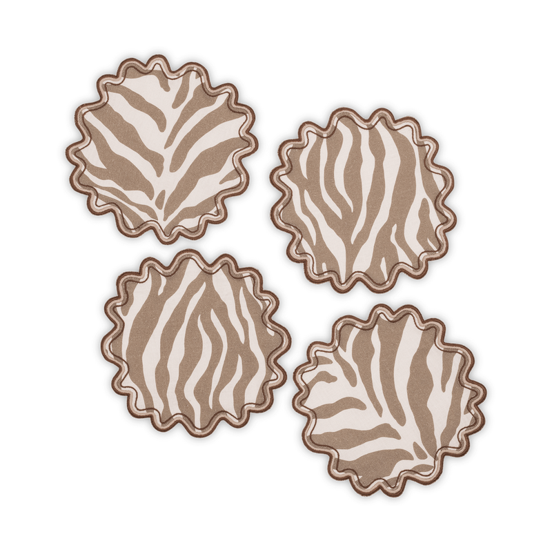 Regine Cocktail Napkin - set of 4 in Coconut - View 1