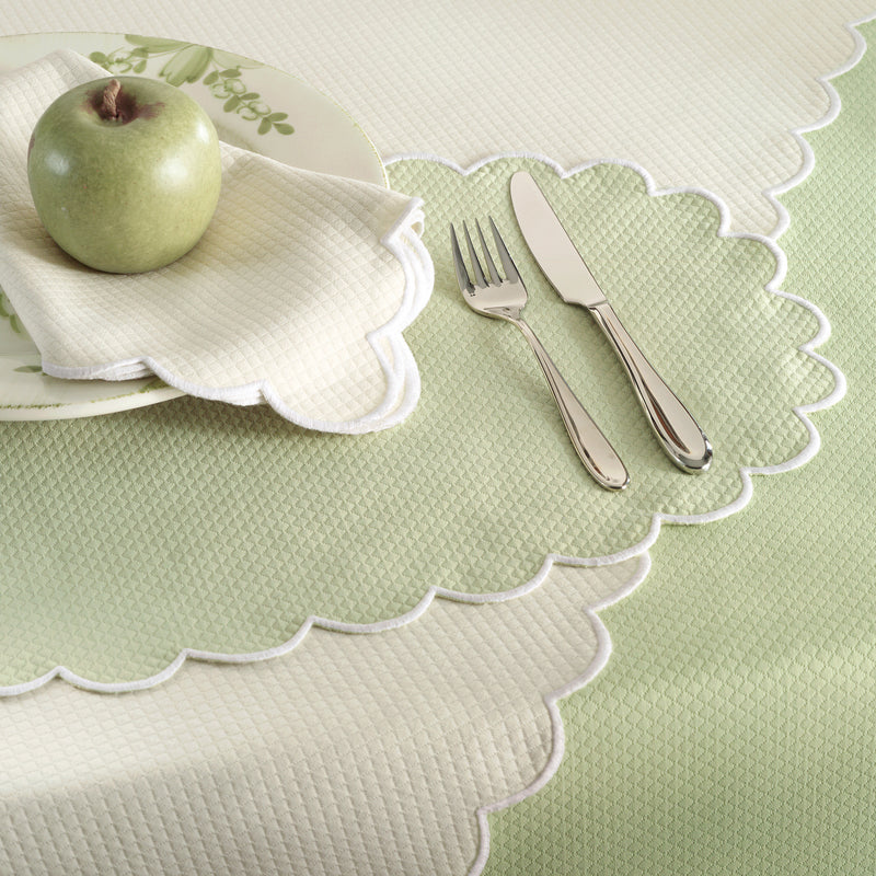 Savannah Gardens Tablecloth in Hazy Blue - View 2