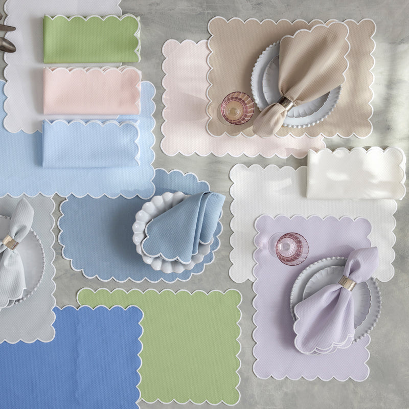 Savannah Gardens Tablecloth in Hazy Blue - View 3