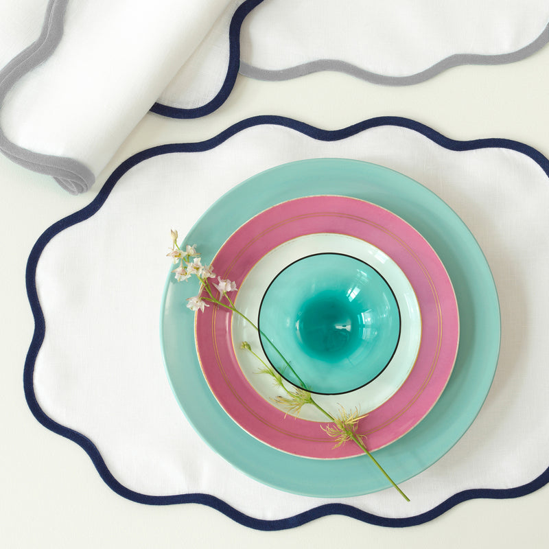 Scallop Edge Napkin - set of 4 in Oat - View 2