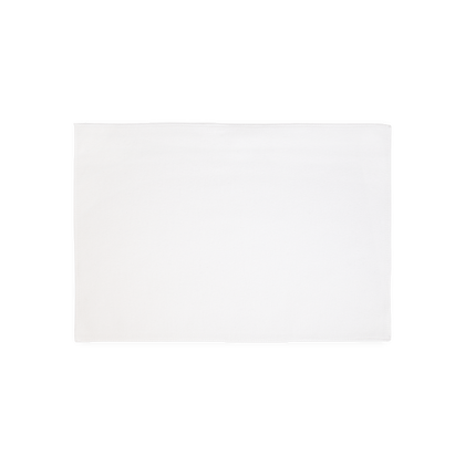 White Silencer oblong placemat padding.