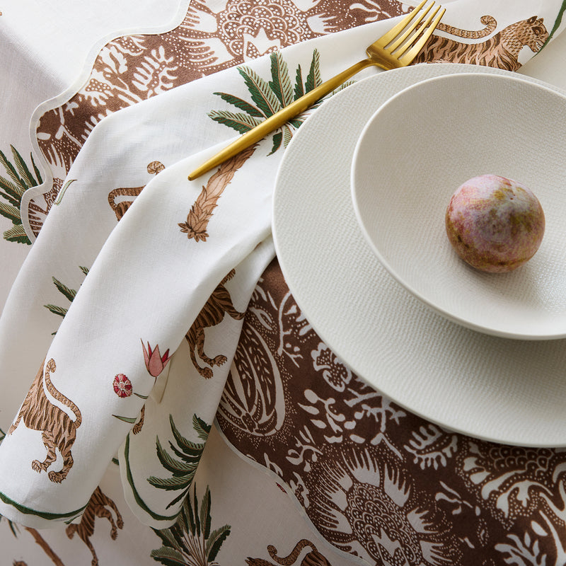 Tiger Palm Placemat - set of 4 in Tigereye - View 3