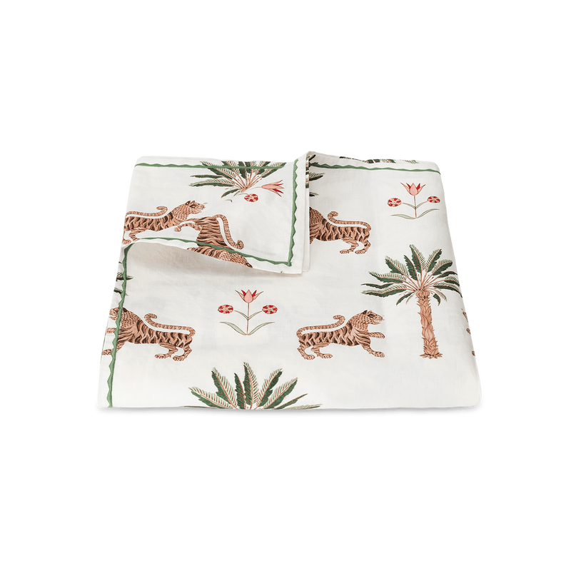 Tiger Palm Tablecloth in Tigereye - View 1